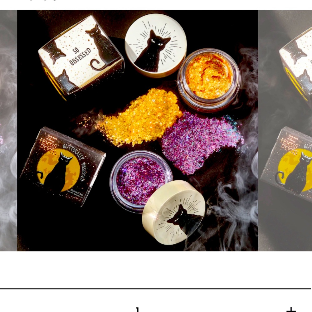 Colourpop x hocus pocus glitter set